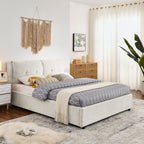 Queen Size Storage Upholstered Hydraulic Platform Bed