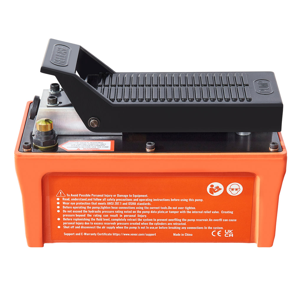 Air Hydraulic Pump, 10,000 PSI 1/2 Gal Reservoir