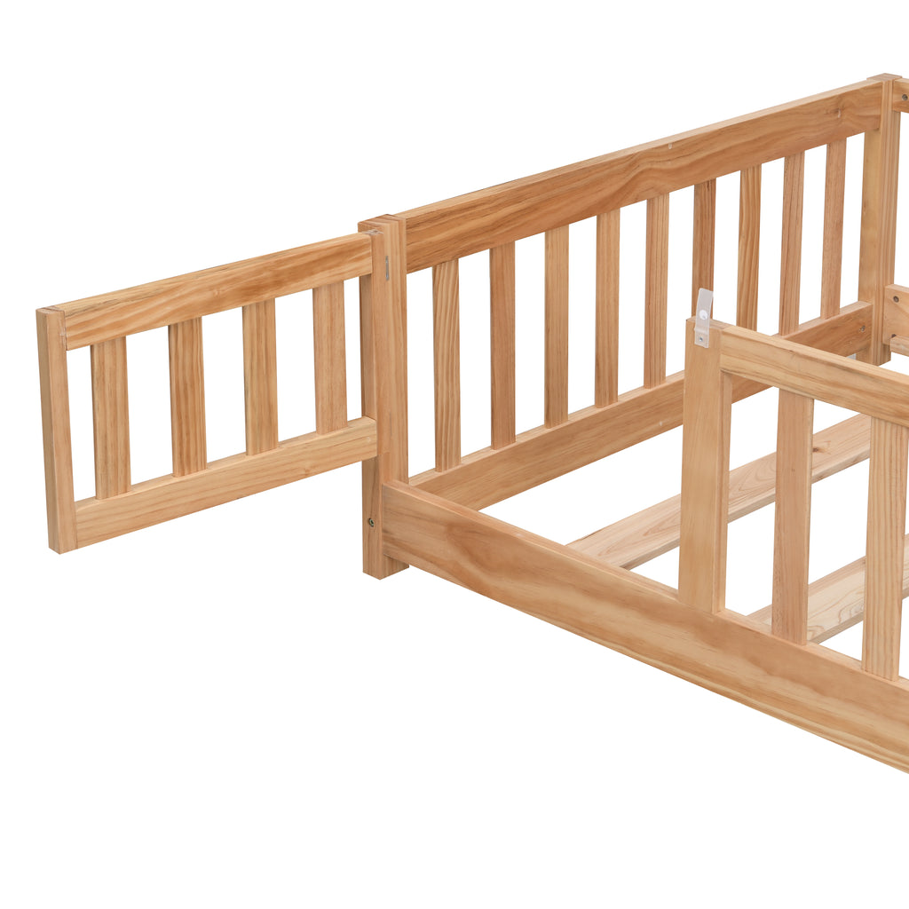 Full Size Floor Bed with Door