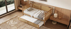 Traditional Style Rattan Full Size Daybed with Trundle