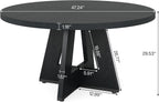 47" Round Farmhouse Dining Table