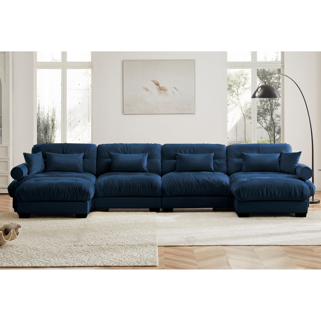 U Shaped Sectional Sofa Cloud Couch