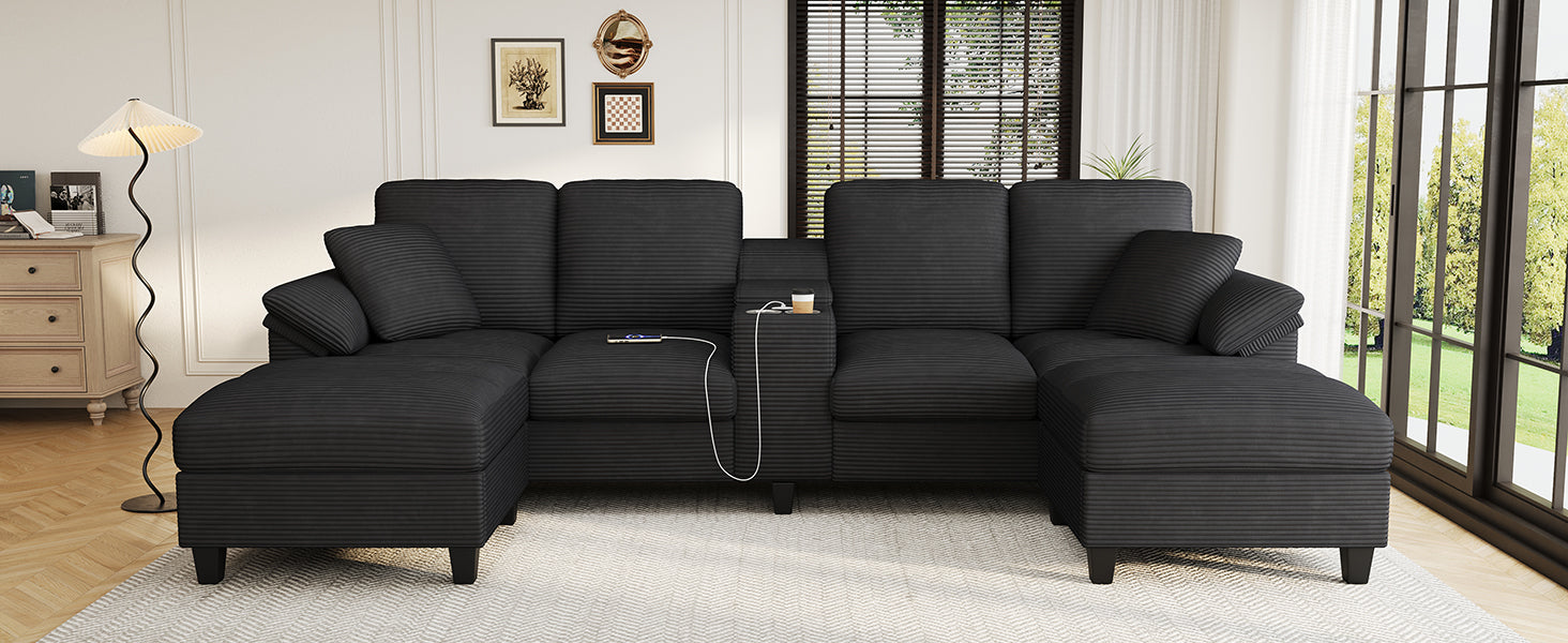 Modern U-shaped Sectional Sofa