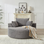 55'L Corduroy Sponge Single Sofa