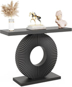 40" Modern White Console Table