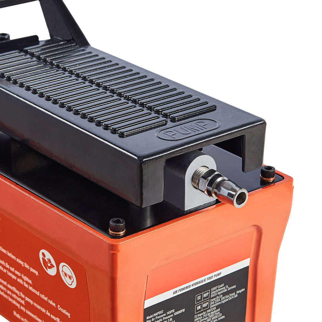 Air Hydraulic Pump, 10,000 PSI 1/2 Gal Reservoir