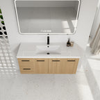 48" Light Wood Bathroom Vanity
