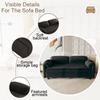 54-Inch Velvet Sofa Bed with Dual Purpose - Stylish & Functional