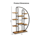 62.2 Inch Tall Metal Indoor Plant Stand with Grow Lights