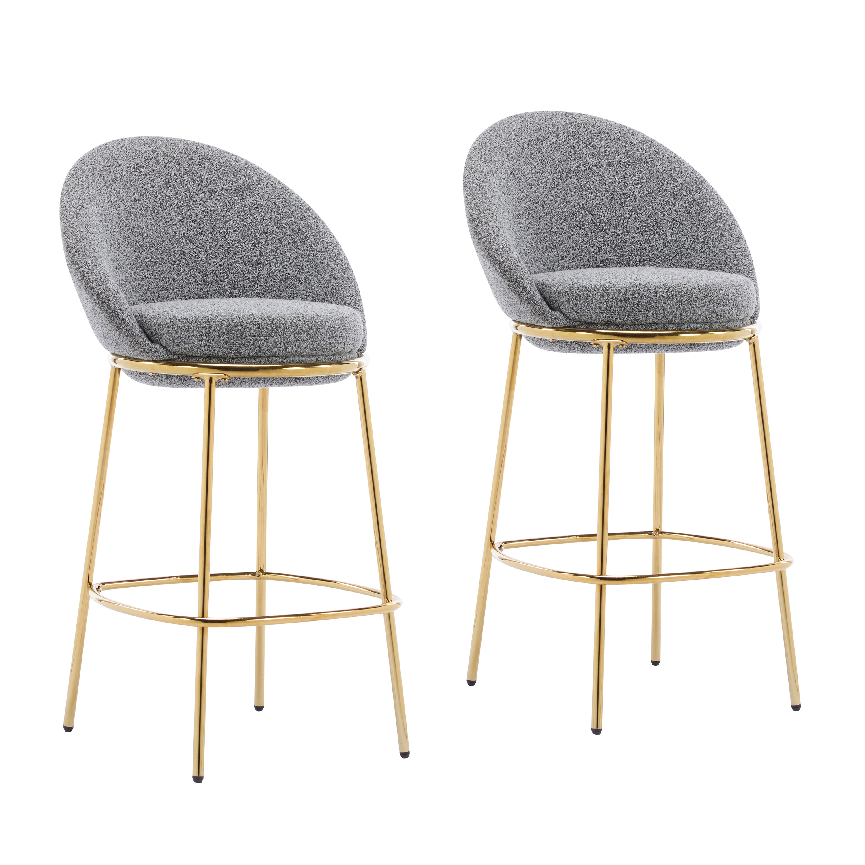 Celano Indoor Metal Upholstered Barstool