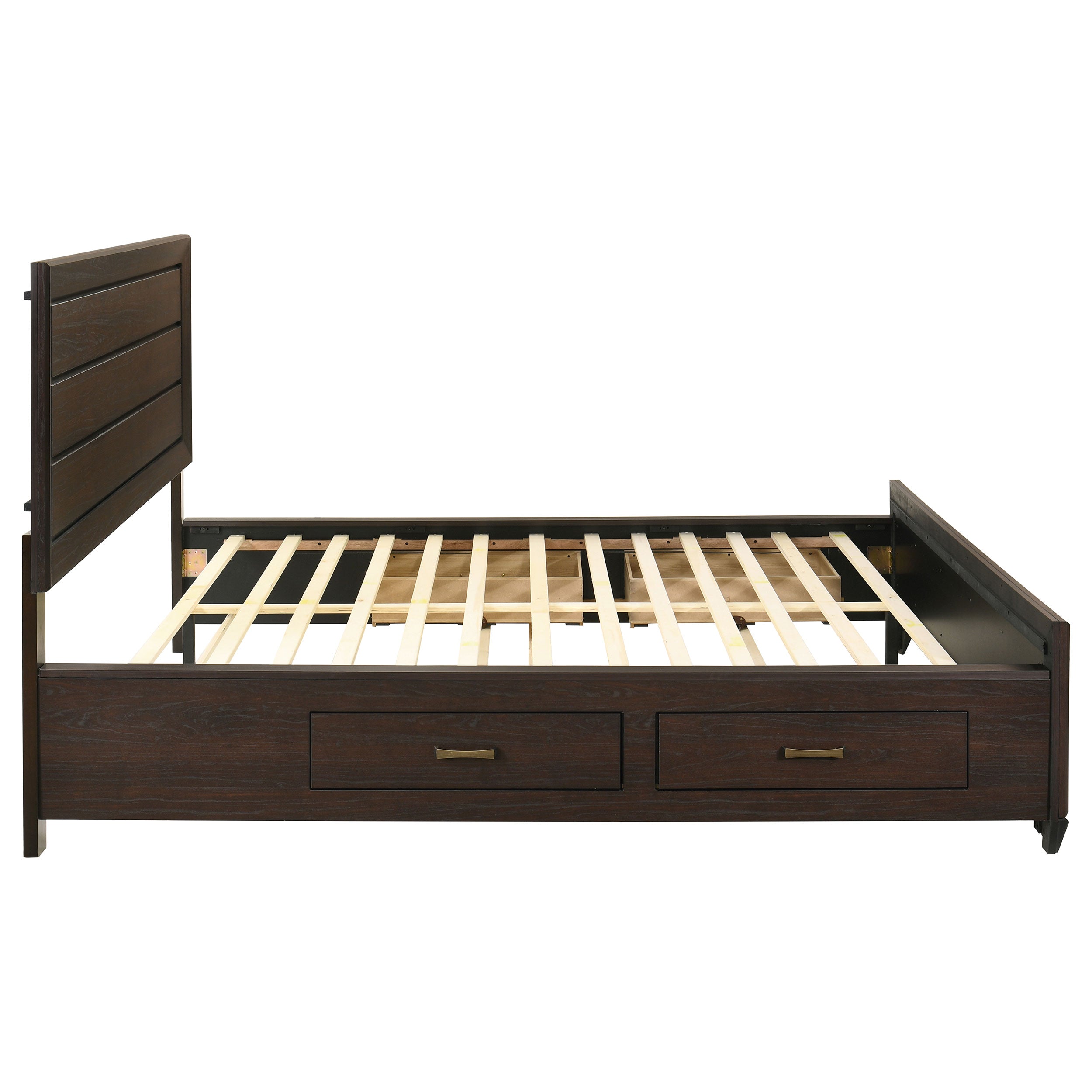Holmgren Dark Cocoa California King Storage Panel Bed