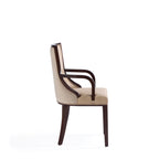 Grand Wood Upholstered Armchair
