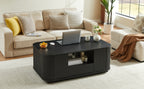 Modern Luxury Oval Coffee Table with Drawers