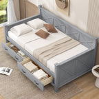 Twin Size Daybed with 2 Large Drawers