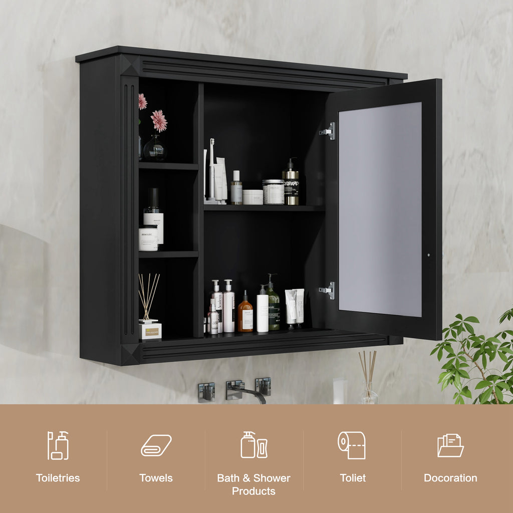 35'' x 28'' Wall Mounted Bathroom Storage Cabinet
