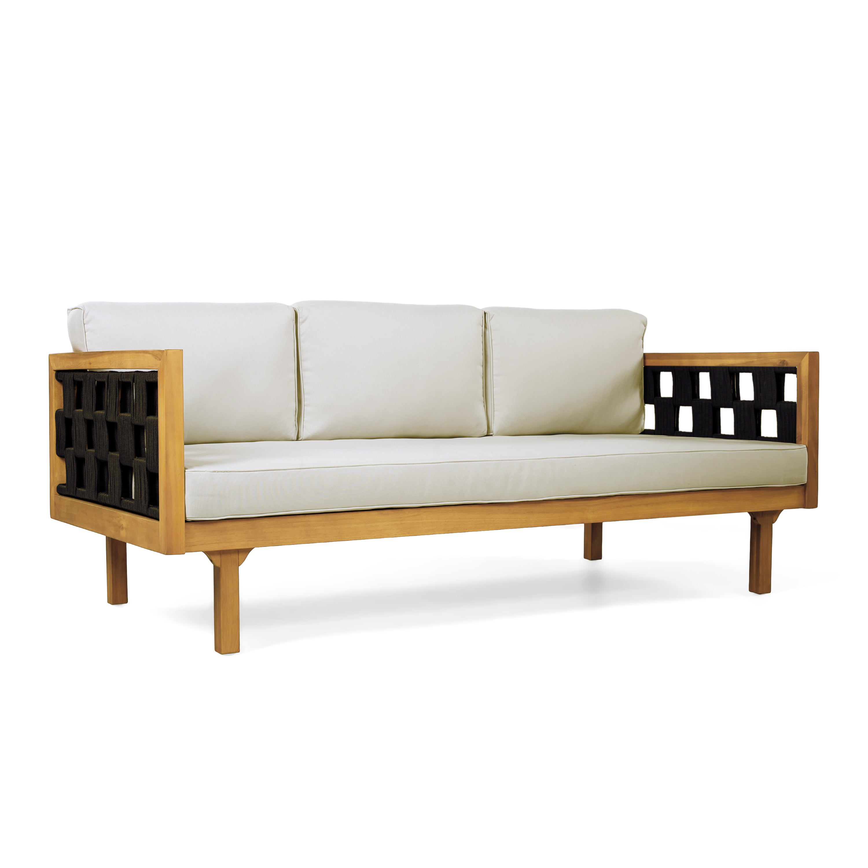 Luxury Acacia Wood Outdoor Daybed Set