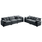 Family Sofa Set Deep Seat Sofa, Warm Sofa for Home Cinema and Living Room