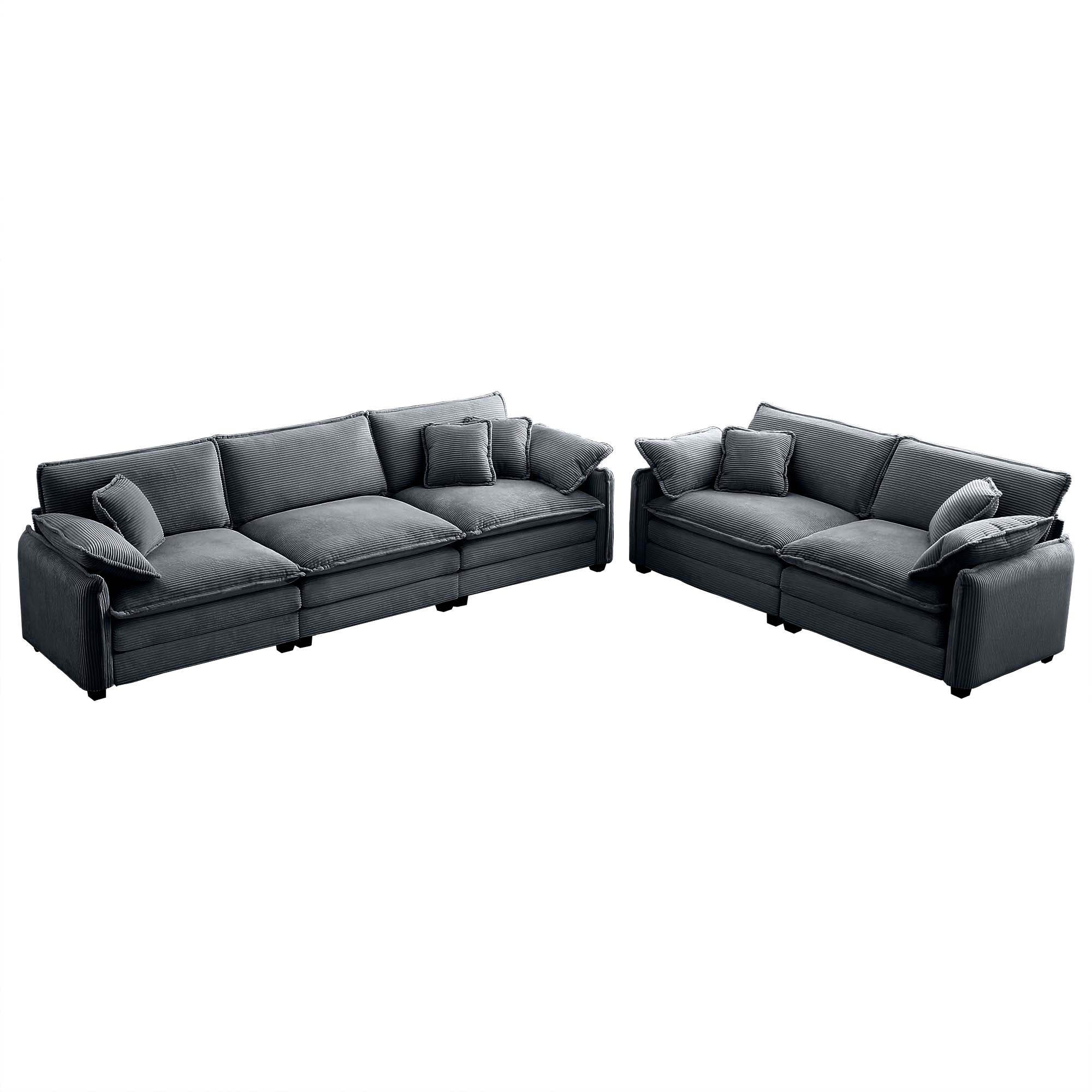 Family Sofa Set Deep Seat Sofa, Warm Sofa for Home Cinema and Living Room