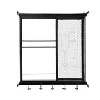 Stylish Black Wine Shelf