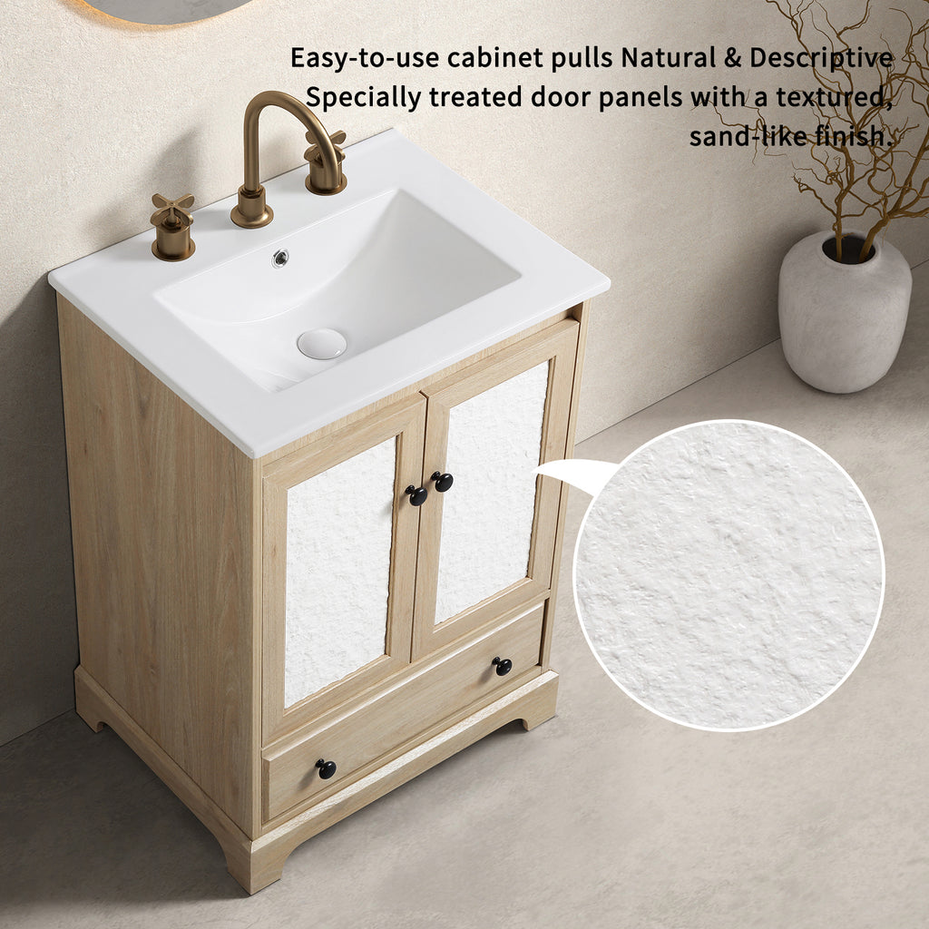 Modern Bathroom Vanity with Ceramic Basin