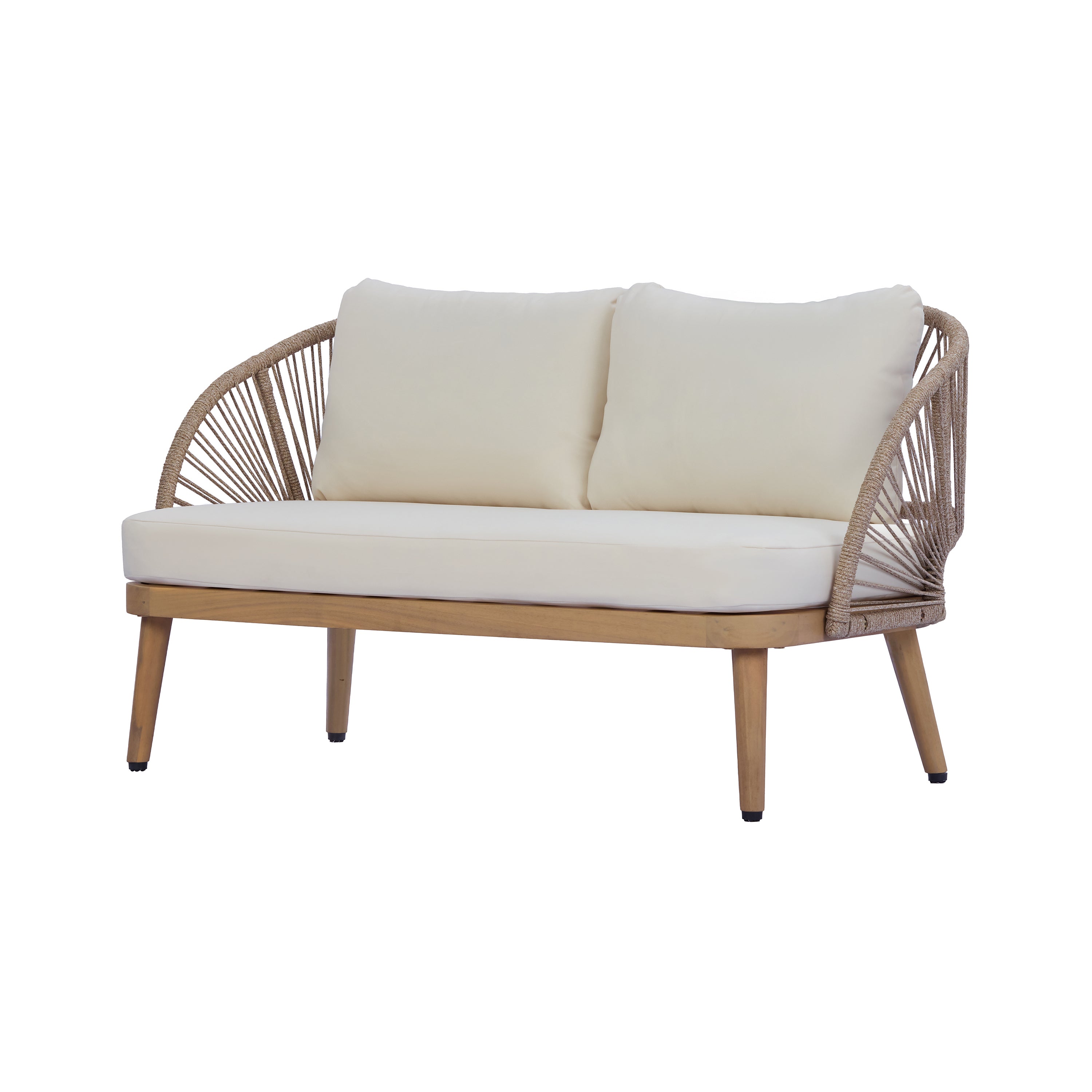 4-Piece Acacia Wood Patio Seating Set