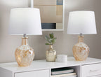 Gloria Round 20" Contemporary Glass Accent Lamp