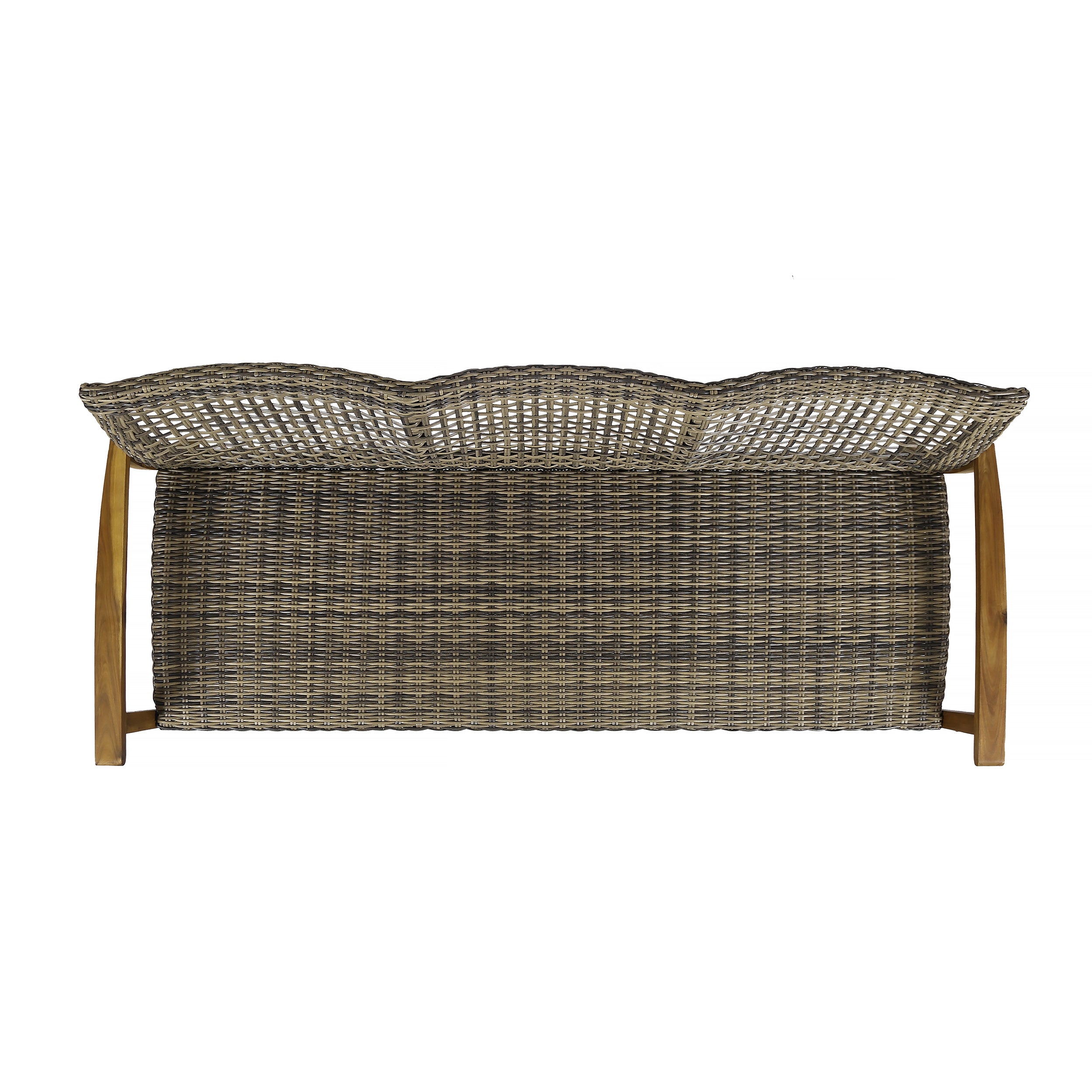 Hampton Wood + Wicker 3 Seater
