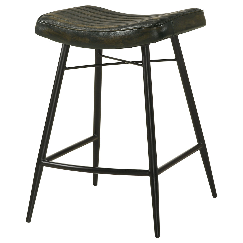Ridgeway Leather Counter Stools Set of Two