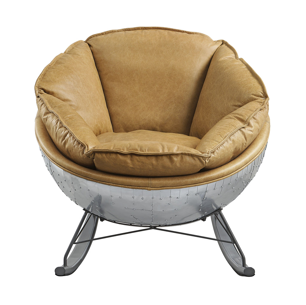 Pippin Morocco Top Grain Leather Rocking Chair
