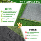 3FTX10FT Outdoor Artificial Grass Runner Rug