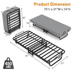 75" Folding Bed with Memory Foam Mattress