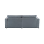 81'' Modern Square Arm Sofa with Soft Velvet Upholstery