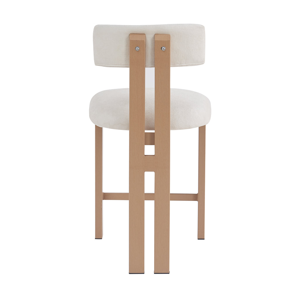 Stylish 26.5'' Round Stools with Low Back