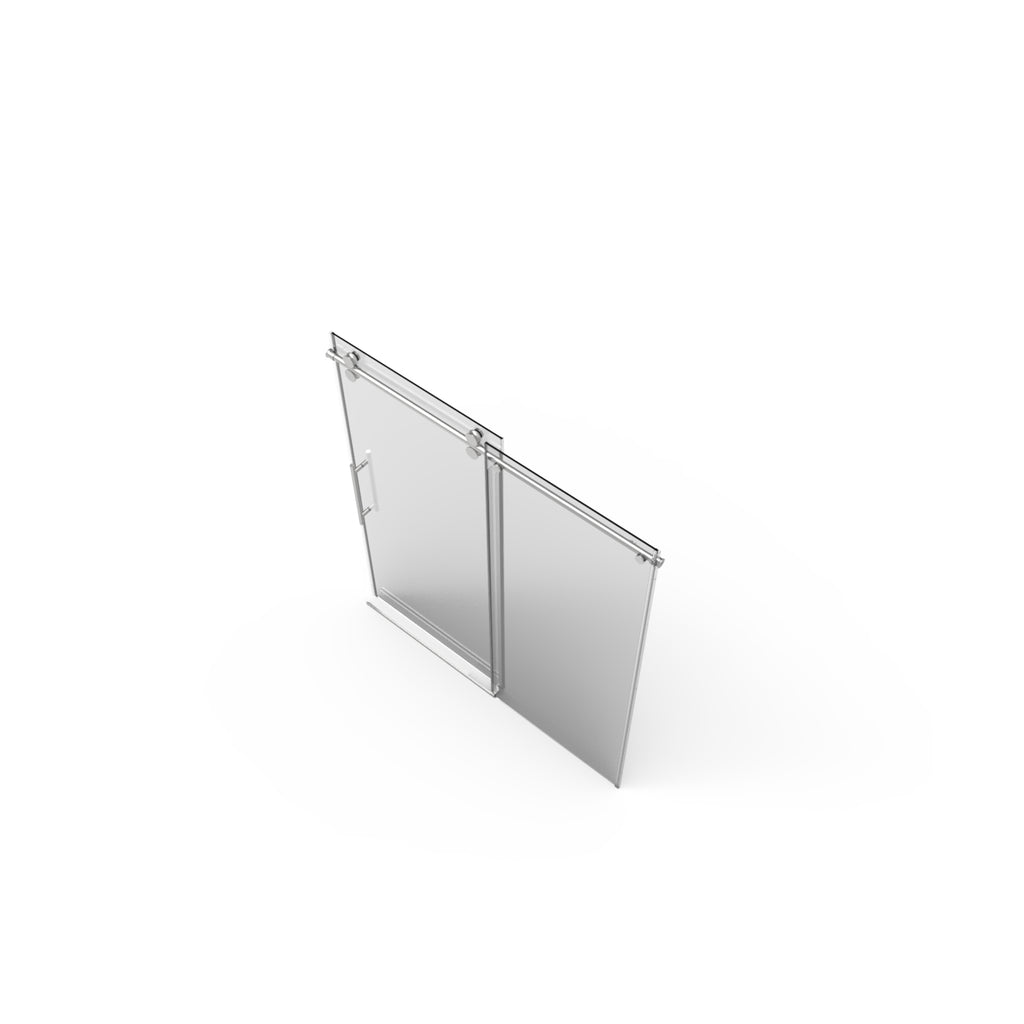 Frameless Sliding Shower Door with Tempered Glass Enclosure