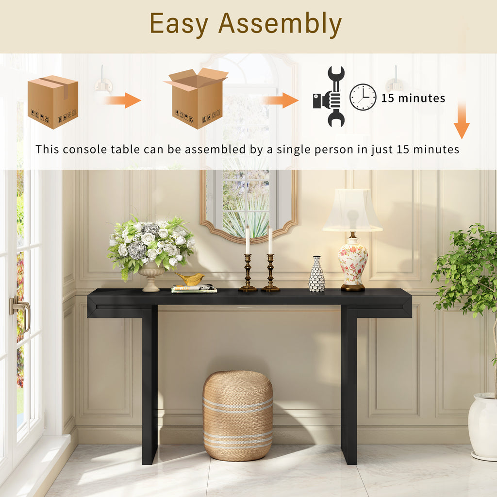 U-Style Large 60-Inch Console Table