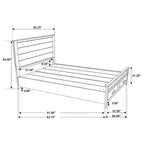 Rustic Golden Storage Bed