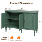 Mid-Century 3-Door Buffet Cabinet for Dining Room
