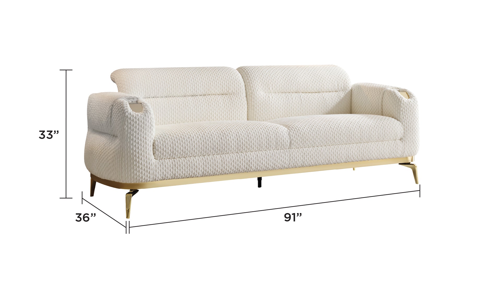 Zoe Modern Style Sofa