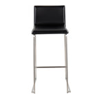 Contemporary Barstool in Stainless Steel