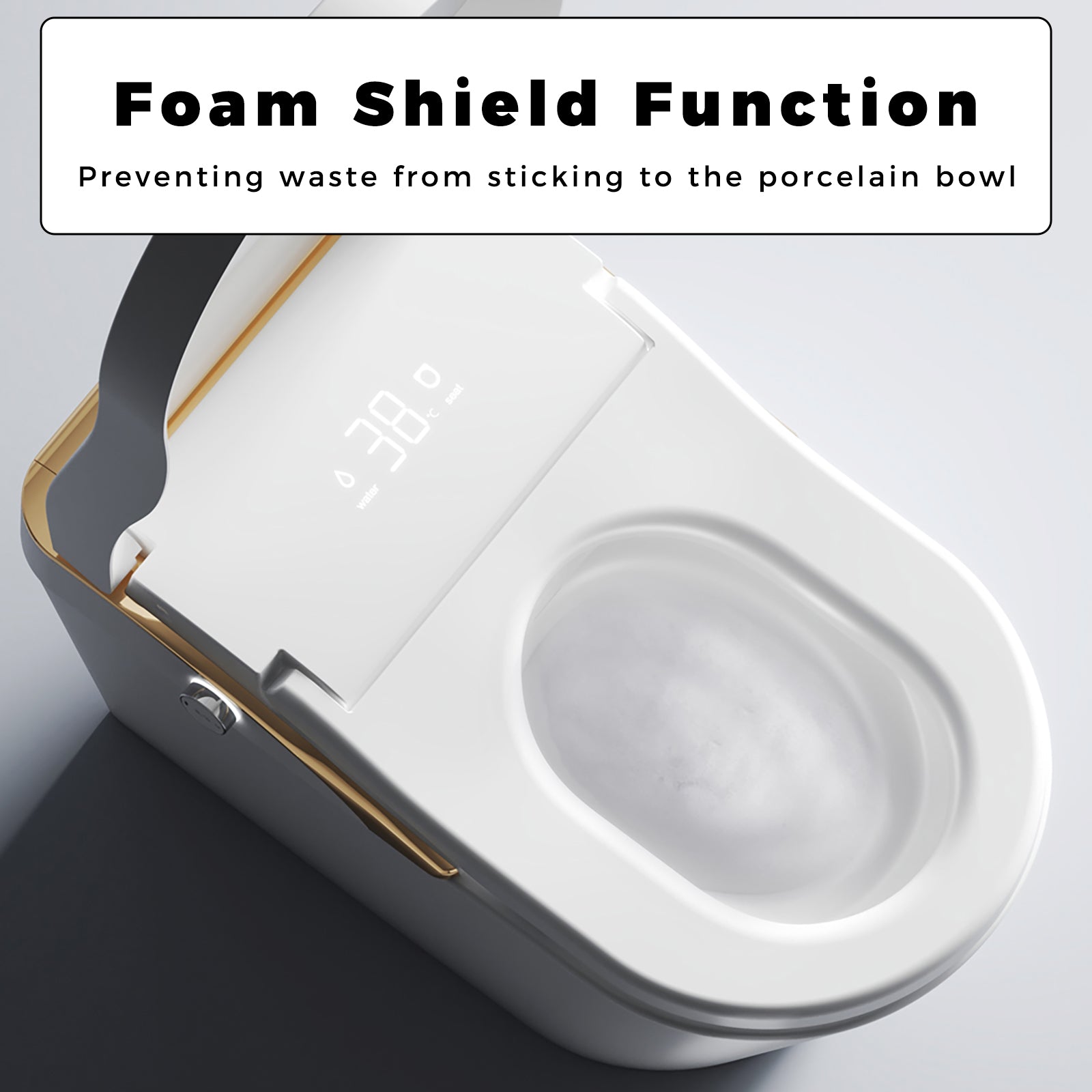 Modern Smart Toilet With Bidet and Auto Features