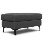 Ava 90 Inch Mid Century Sofa with Ottoman Set