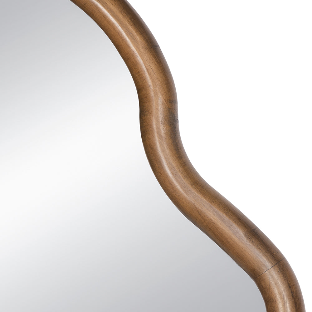 Arch Wood Mirror with Unique Frame