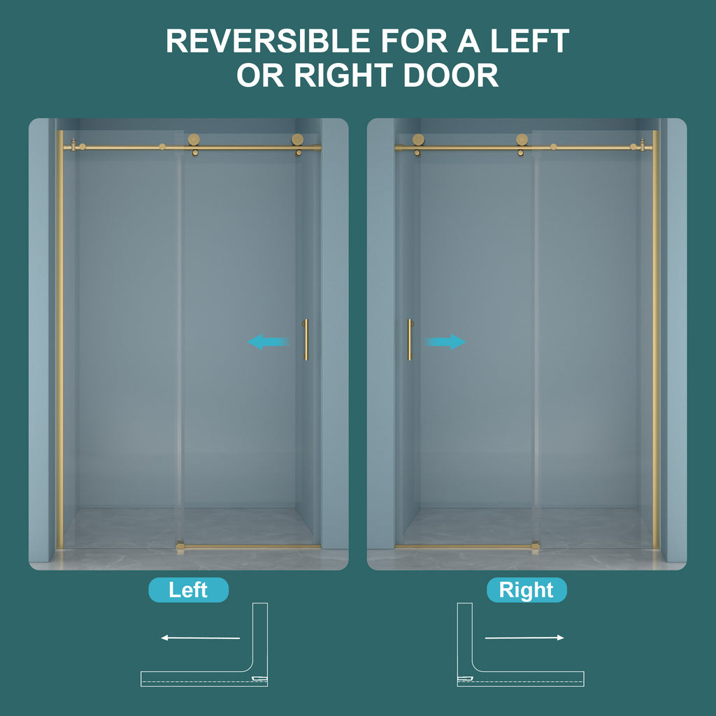 48"W x 76"H Single-Slide Shower Door