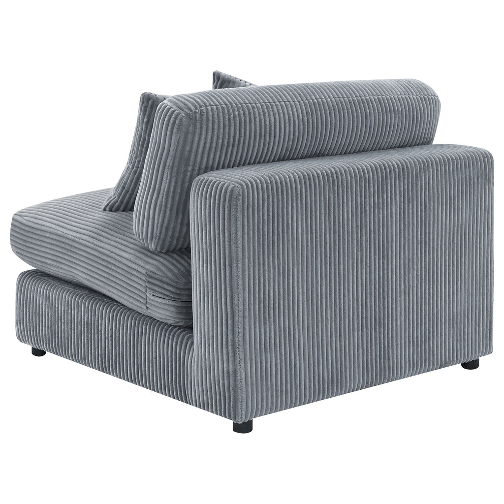 Cassidy Fog Upholstered Armless Chair