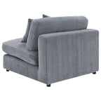 Cassidy Fog Upholstered Armless Chair