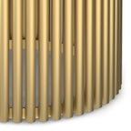 Demy Accent Table in Cognac/Gold