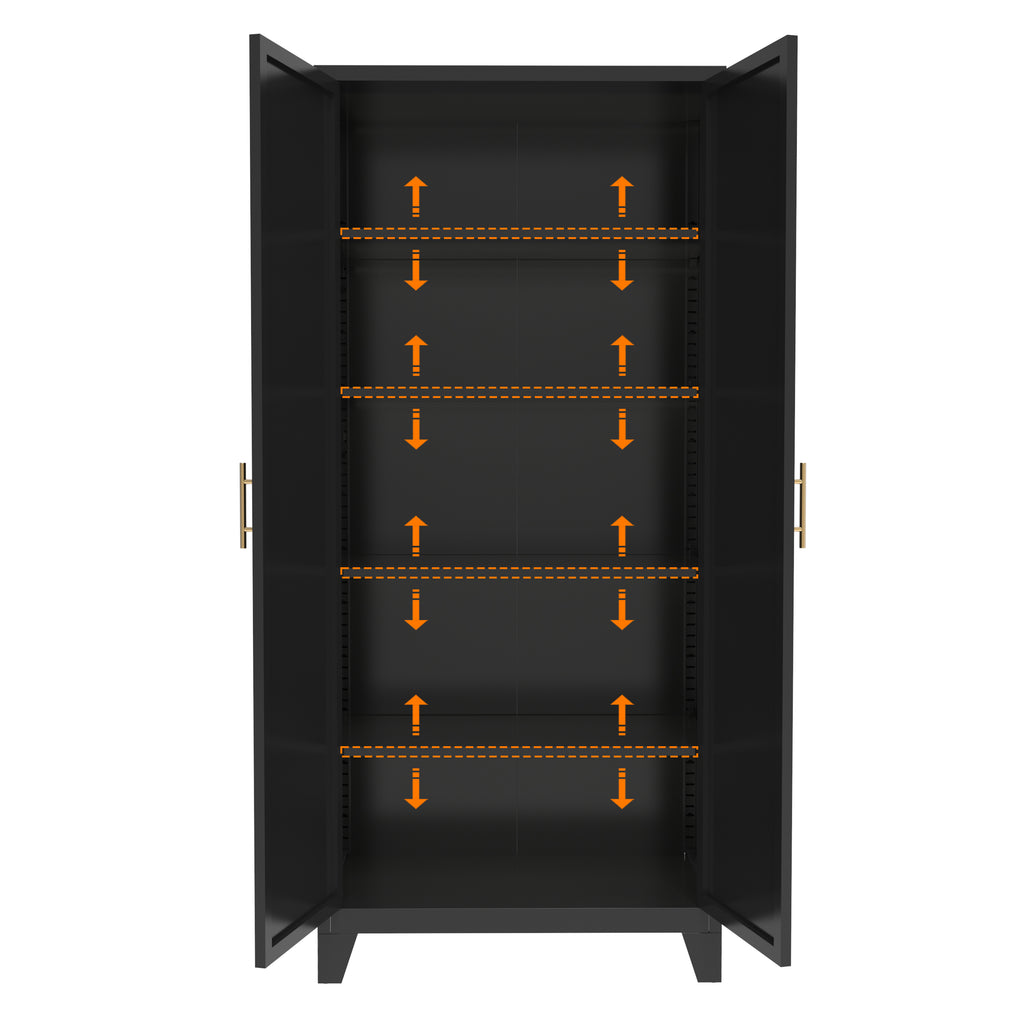 71'' 2 Shapely Doors Cabinet