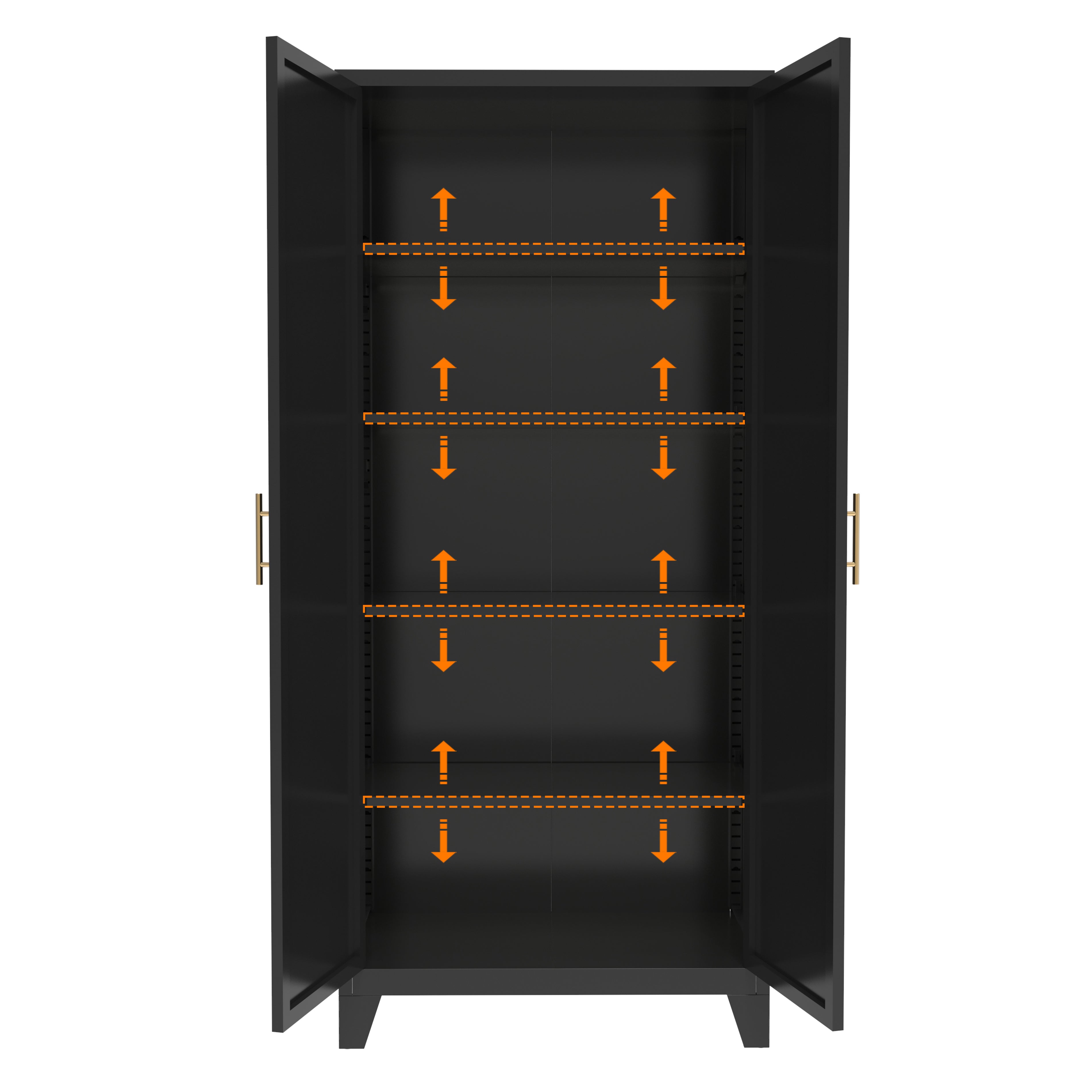 71'' 2 Shapely Doors Cabinet