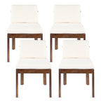 Acacia Wood Outdoor Dining Chair (Set of 4)
