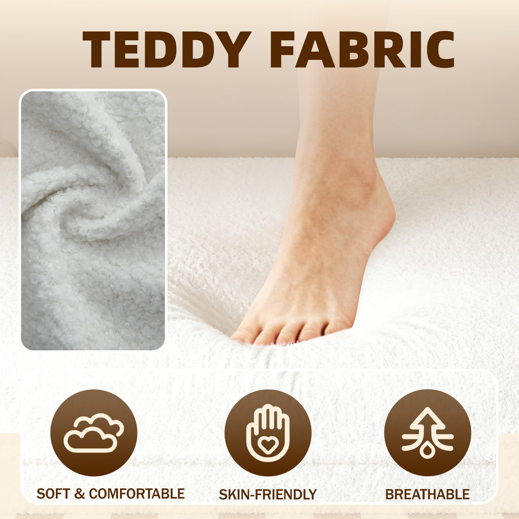 Modern Floor Sofa with Twin Size Folding Mattress